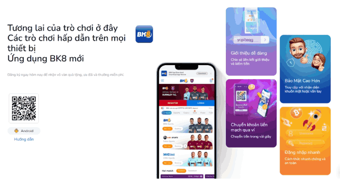 ứng dụng BK8